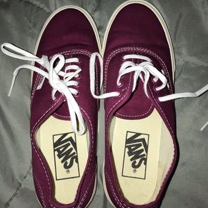 Vans: magenta or maroon